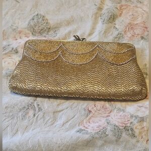 Vintage Gold Clutch Bag